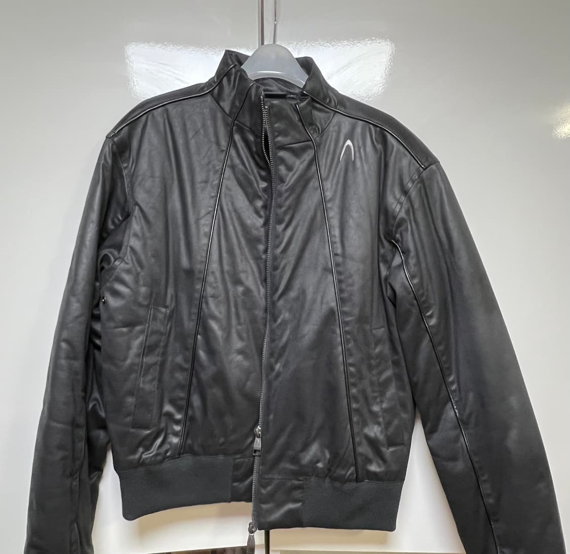 아캄 Piping Leather Blouson (Black) 1사이즈 상품이미지5