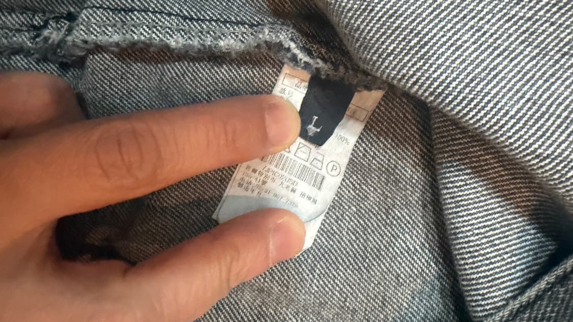 디자이너브랜드 홀리넘버세븐 블랙 데님 집업 자켓 상품이미지6