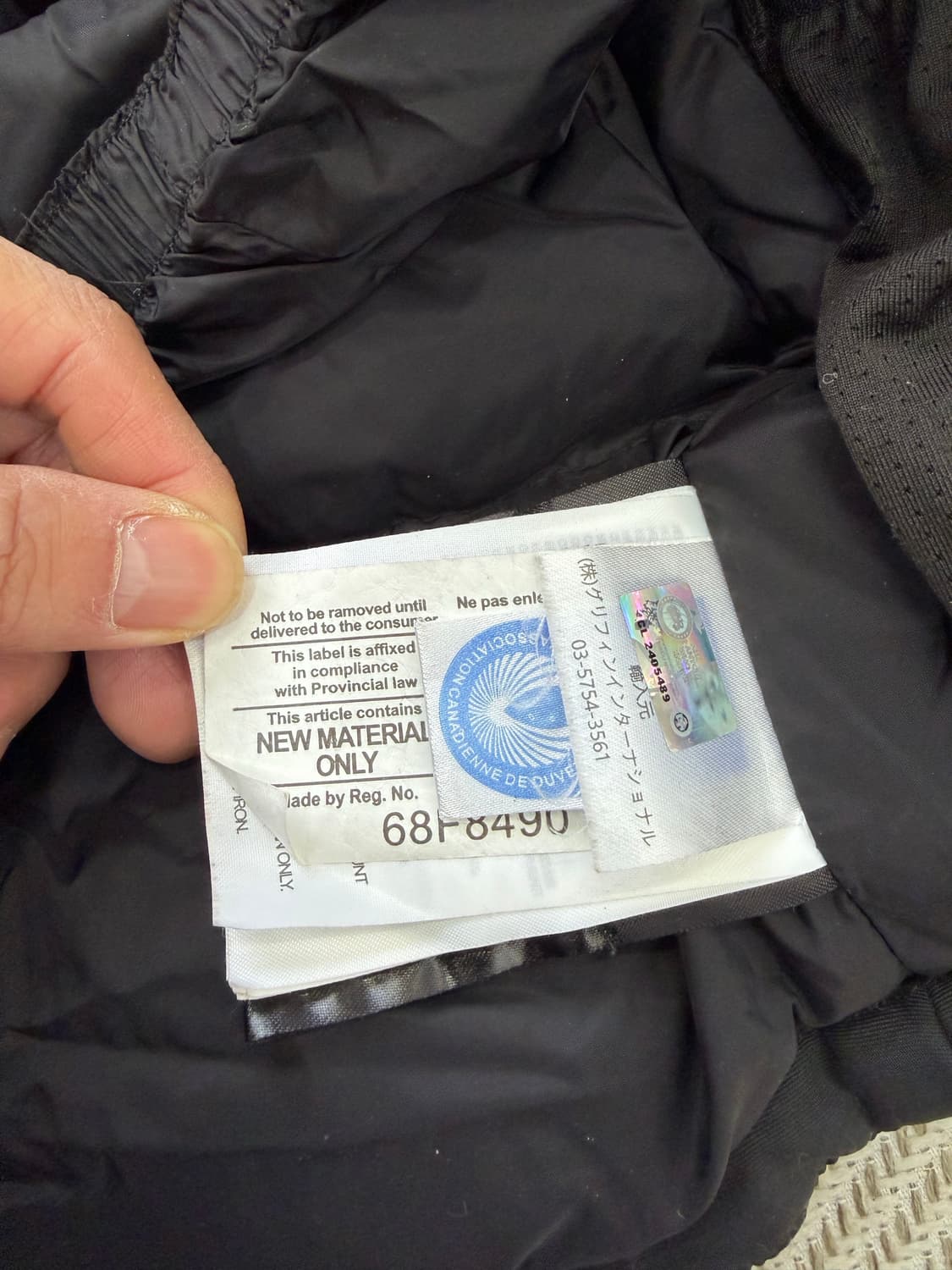 정품) 캐나다구스 키즈 패딩 블랙 140  상품이미지8