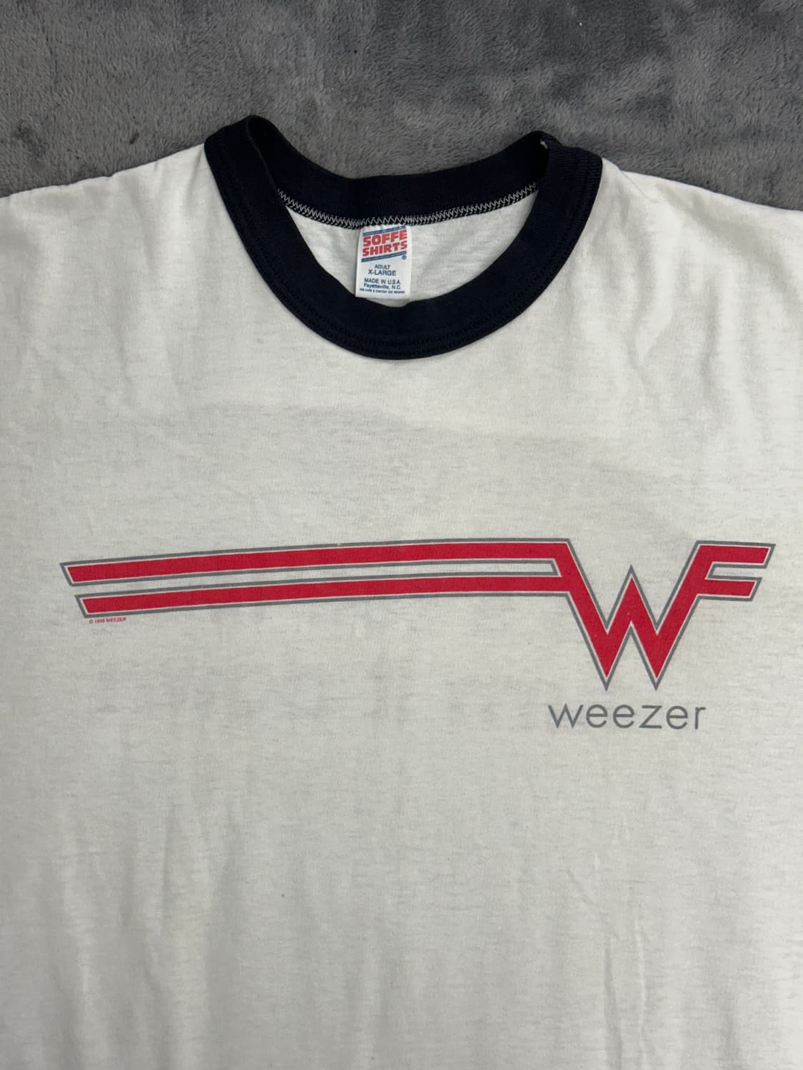 1995' WEEZER 록 뮤직 링거 티셔츠 XL 상품이미지3