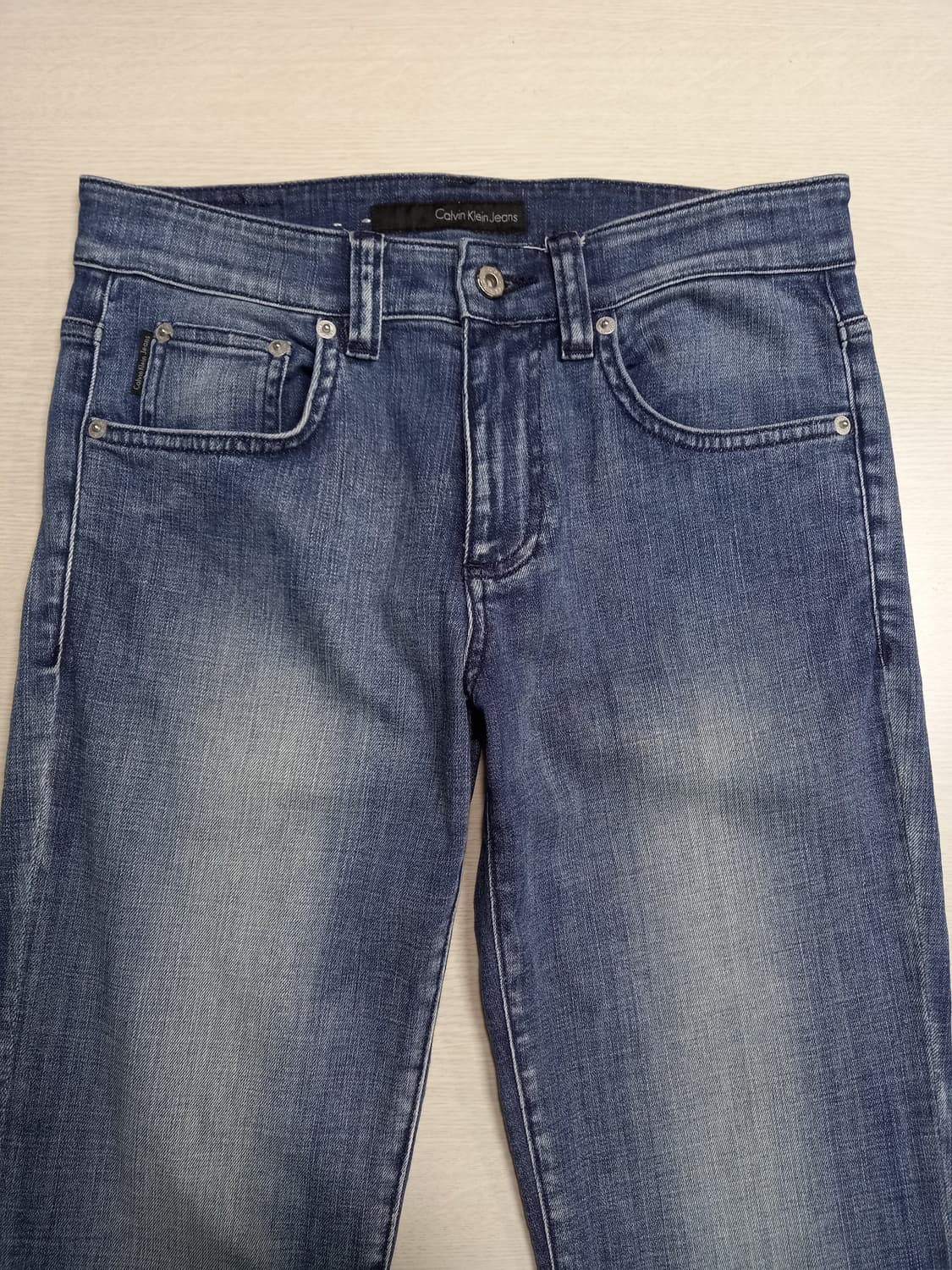 28 Calvin Klein 워싱 스판 슬림일자진 28-956 상품이미지3