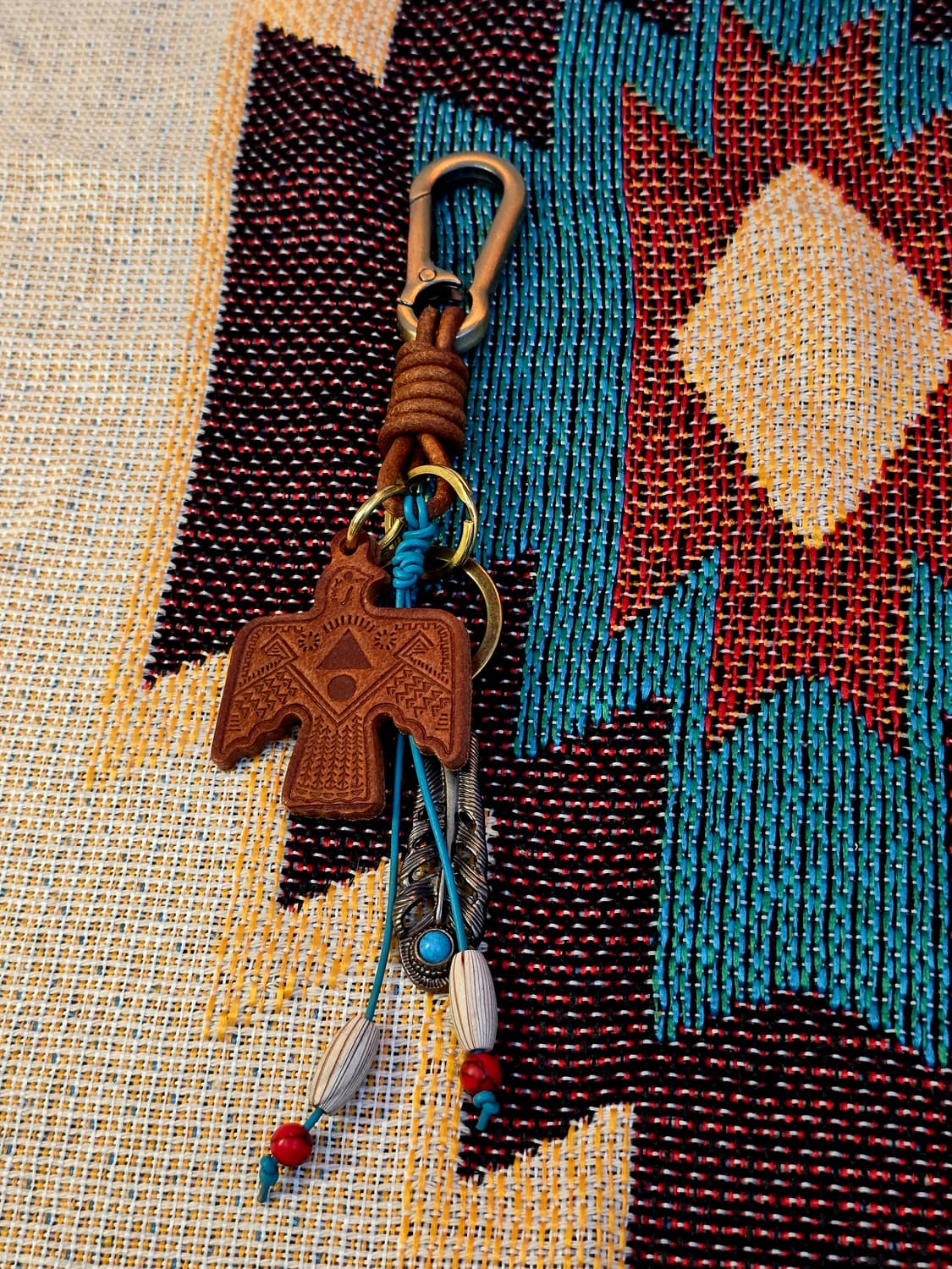 3cross handmade leather eagle keyring 상품이미지5
