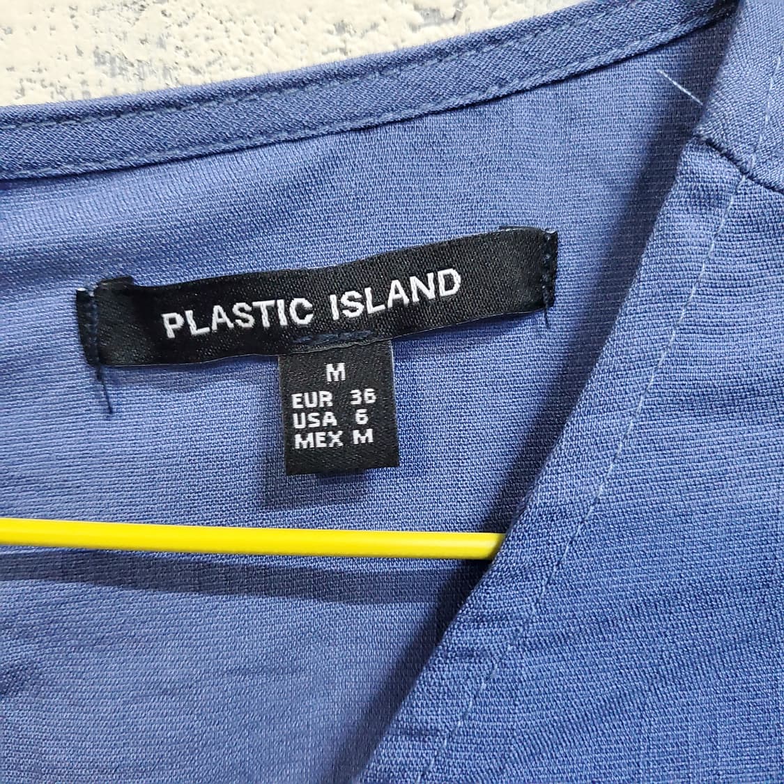 플라스틱 아일랜드 블루 셔링 롱 원피스  상품이미지4