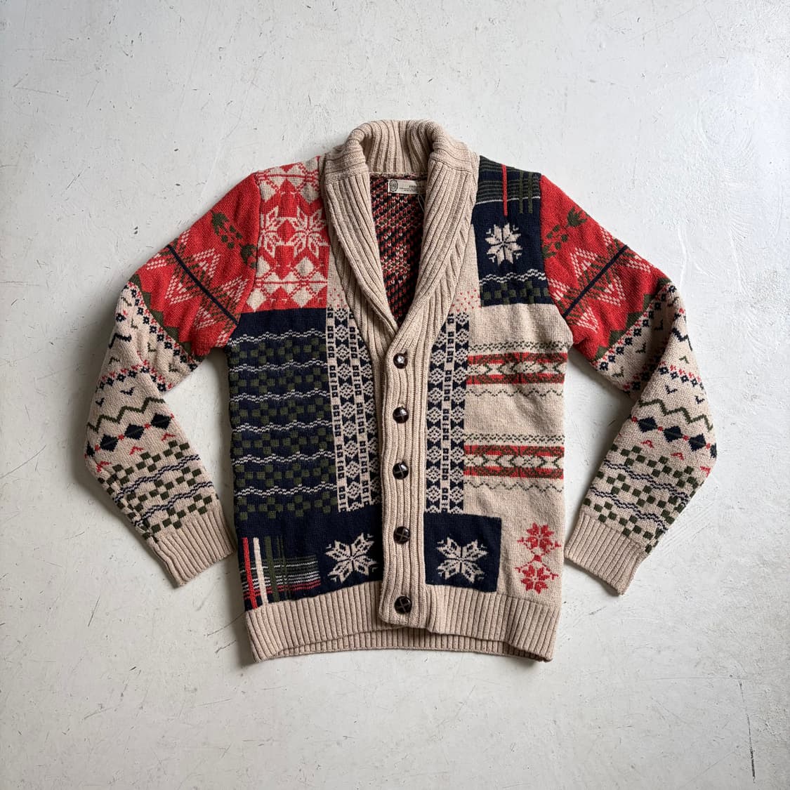 ENGUOKIN 빈티지 코위찬 가디건 XL 상품이미지1