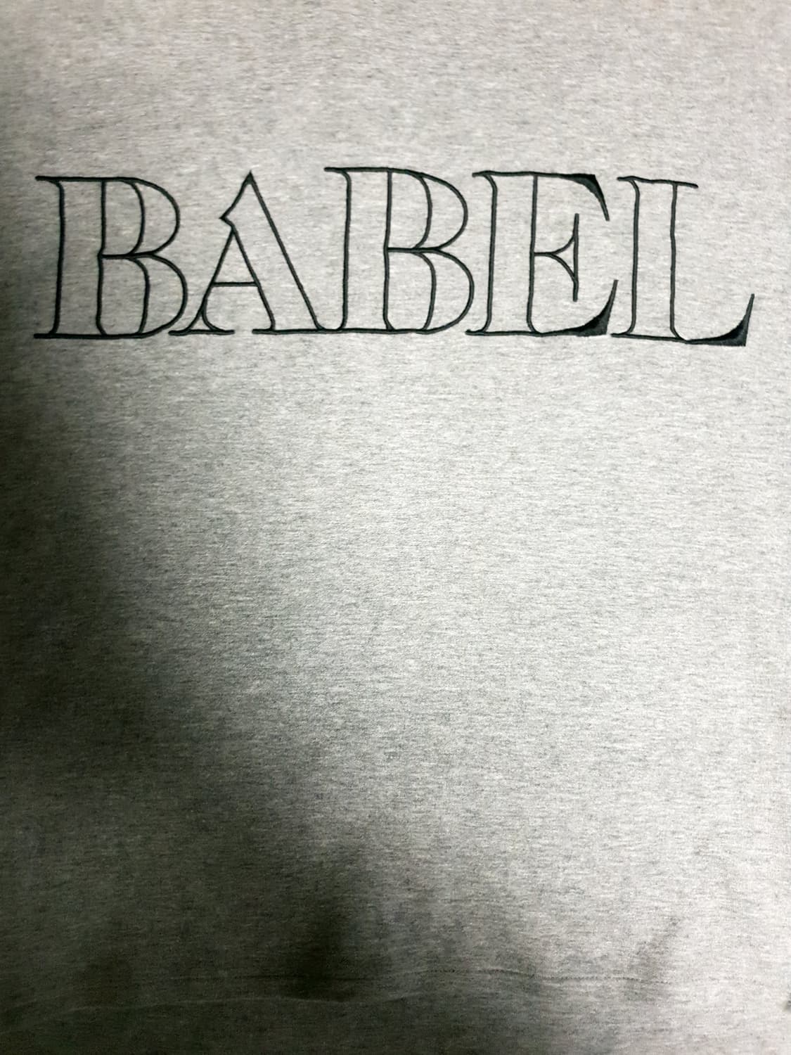 (빈티지) 톰보이 10.5oz BABEL 언발란스 반팔티 그레이(F) 상품이미지2