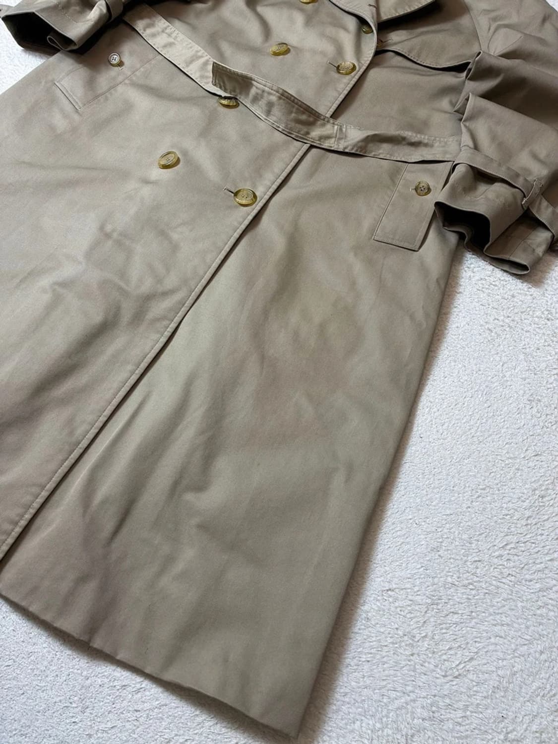 버버리 90's 재팬 벨티드 견장 롱 트렌치 코트 PN7565 상품이미지3