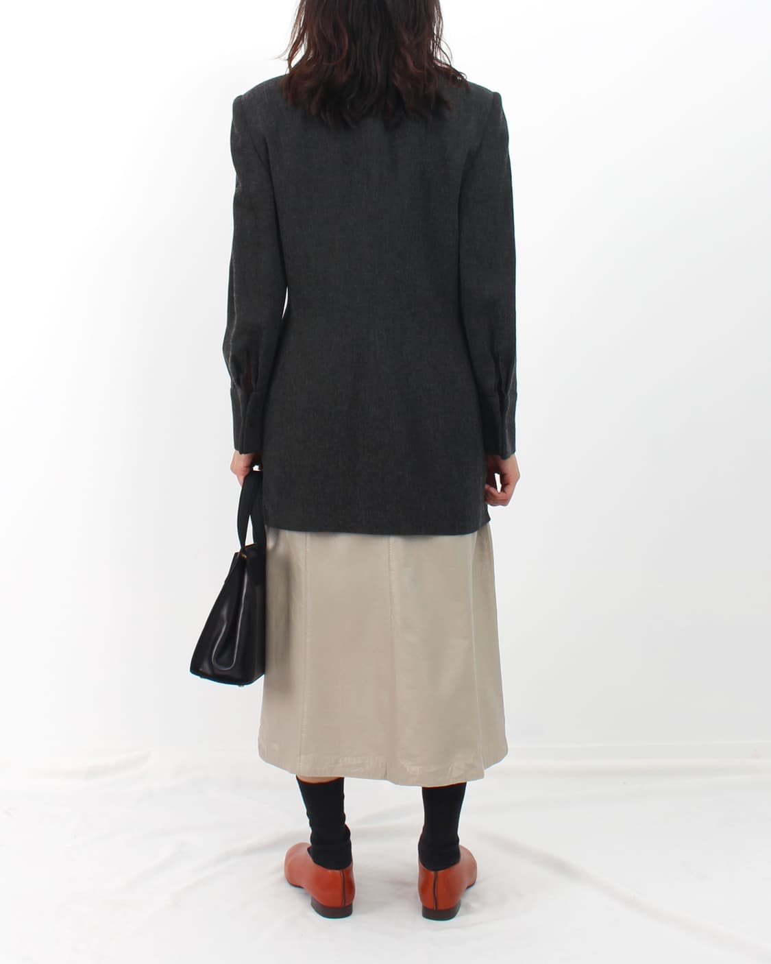 엠포리오 아르마니 ARMANI 빈티지 울 그레이 모던 트임 슬릿 자켓 상품이미지2