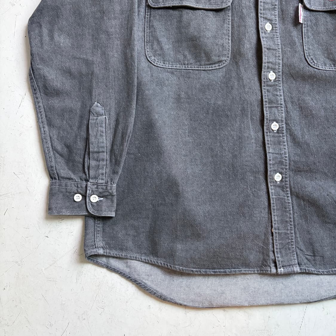 버드와이저 빈티지 워크셔츠 L 상품이미지3