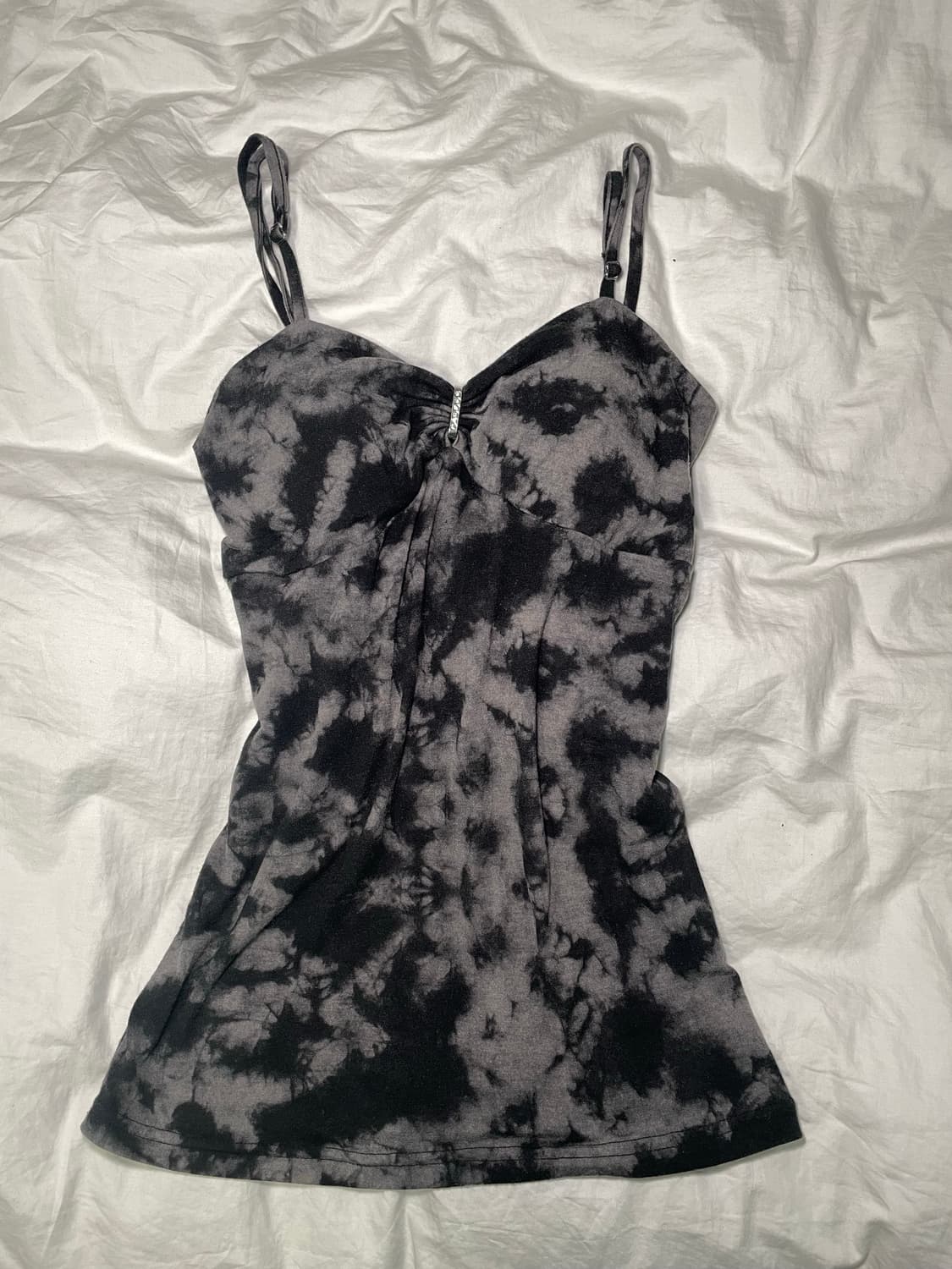 punk y2k tie-dye sleeveless 빈티지 워싱 슬리브리스 상품이미지1