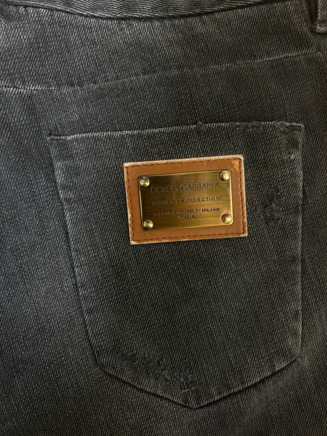 Dolce & Gabbana silm black denim pants 상품이미지4