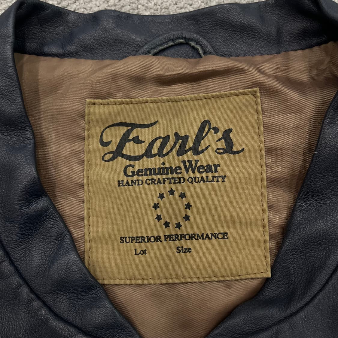 40 Jpn 빈티지 EARLS 양가죽 블루종 투웨이 자켓 상품이미지6