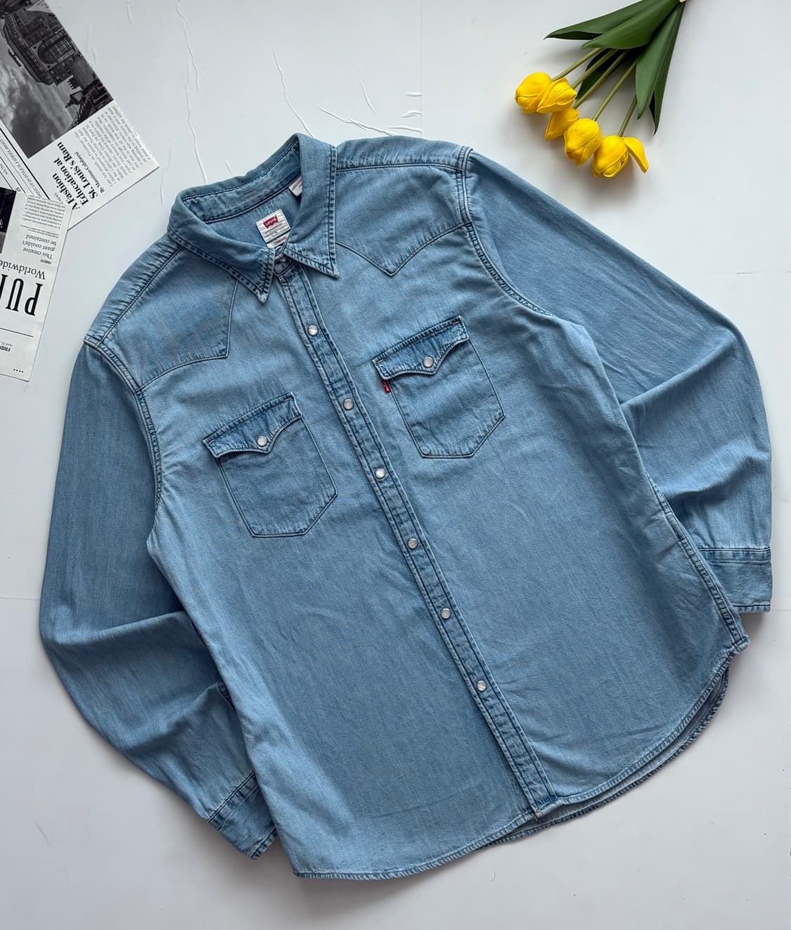 Levi's 리바이스 데님 웨스턴 셔츠 상품이미지1