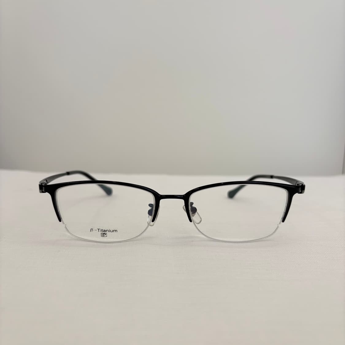 베타 티타늄 블랙 반무테 빈티지안경 상품이미지1