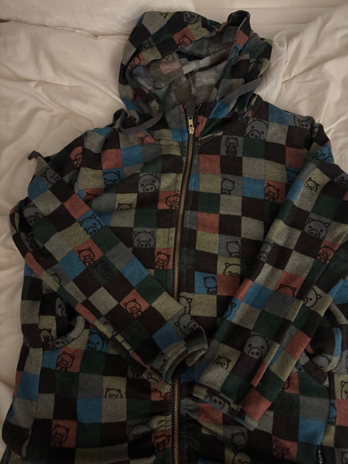 드럭스토어 빈티지 패치 모리걸 후드집업 상품이미지2