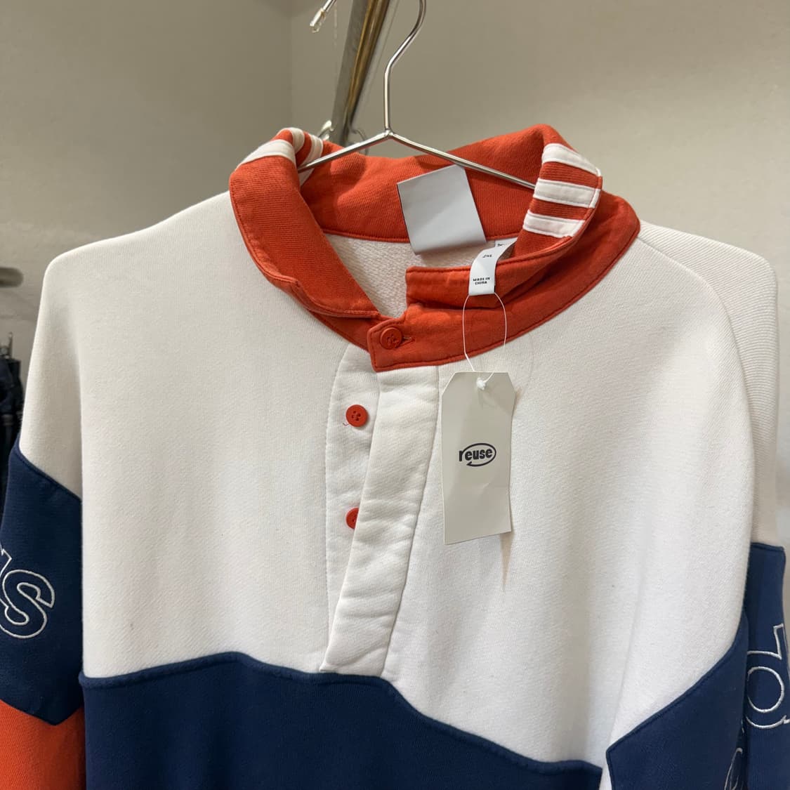 아디다스 삼색 컬러 블록 풀오버 맨투맨 상품이미지2