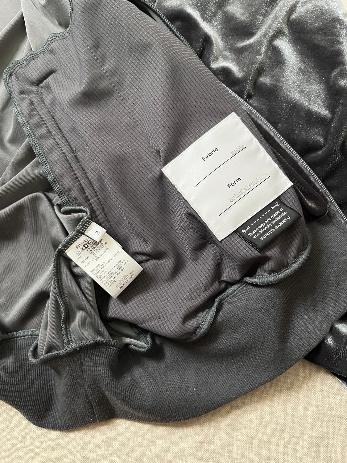 후미토 간류 24ss 기모노 트랙자켓 fumito ganryu 벨루어 상품이미지5