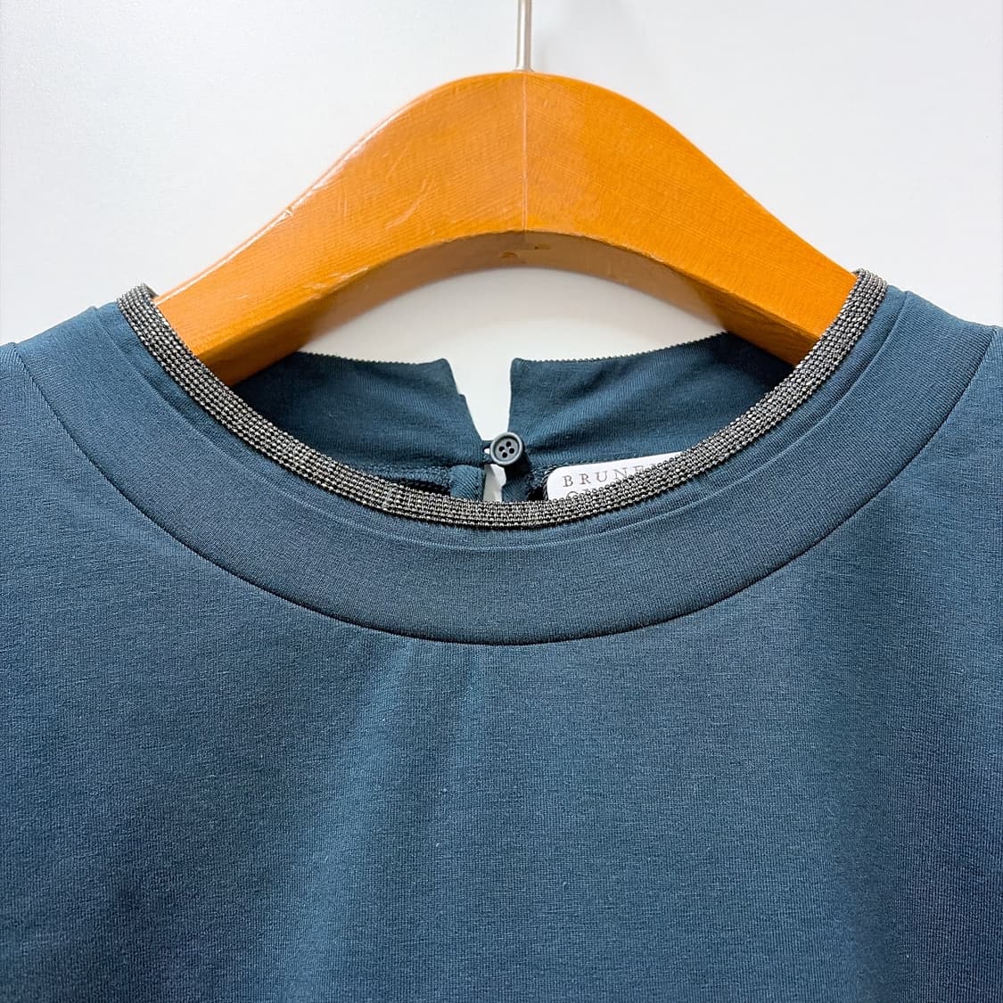 (정품/새상품) 브루넬로 쿠치넬리 여성 모닐리 체인 롤업 슬리브 티셔츠 상품이미지2