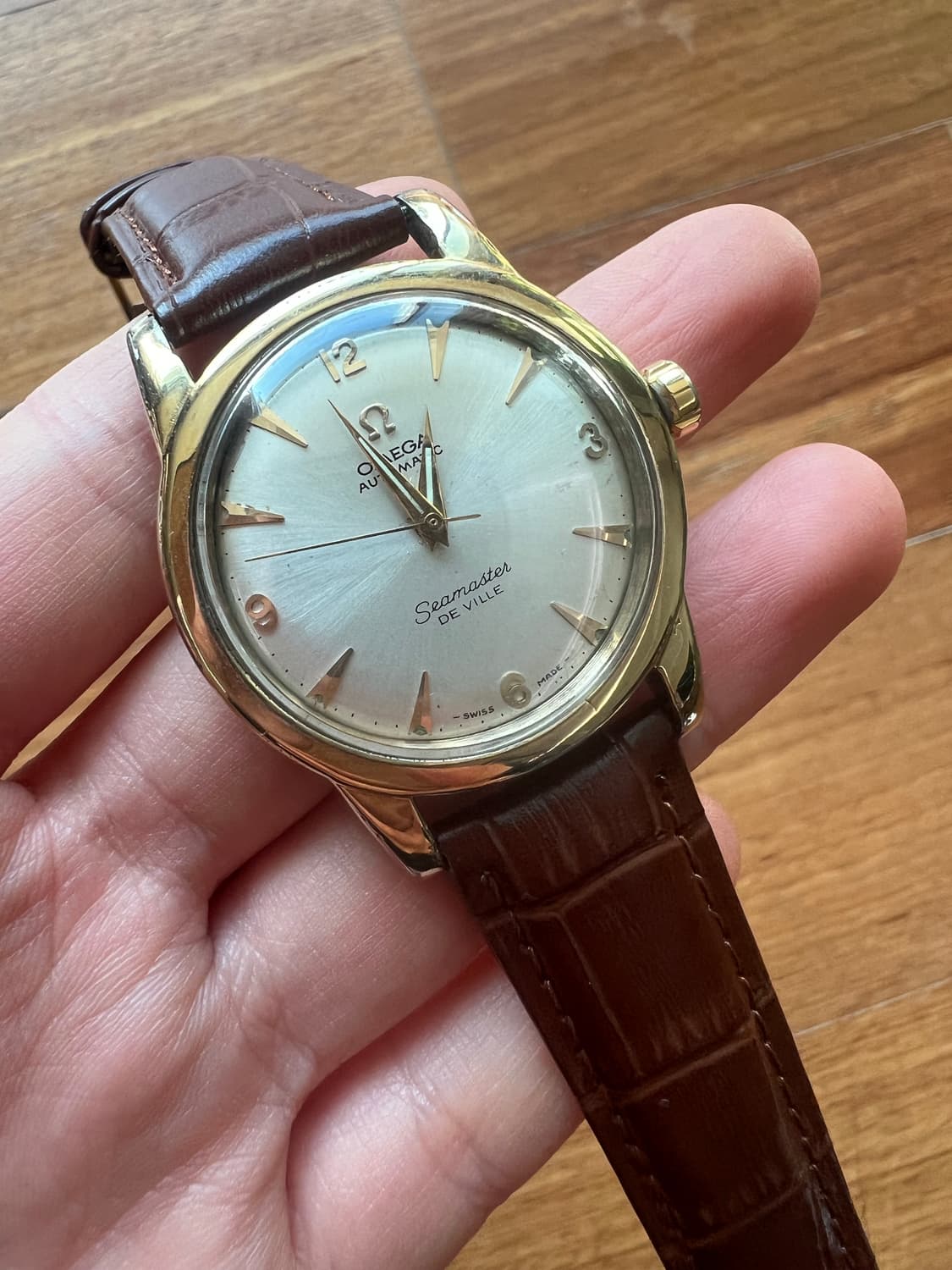 오메가 망치무브 씨마스터 드빌 더블네임 골드캡 오토매틱 상품이미지1