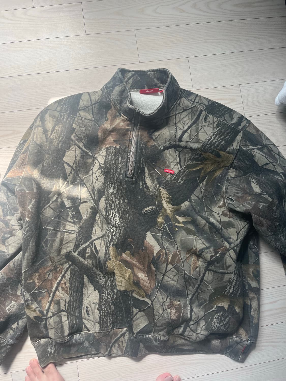 슈프림 스몰박스 하프집업 리얼트리 XL 상품이미지1