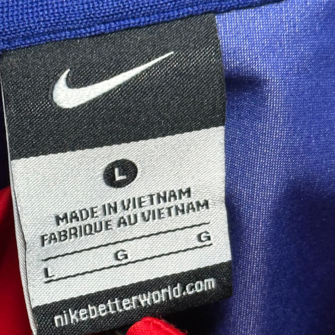 L 나이키 국대 레드 트랙자켓 상품이미지4