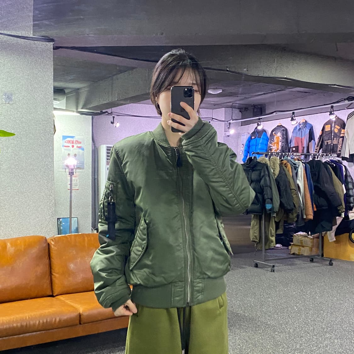 알파인더스트리 리버시블 ma-1 항공자켓 B3917 상품이미지1