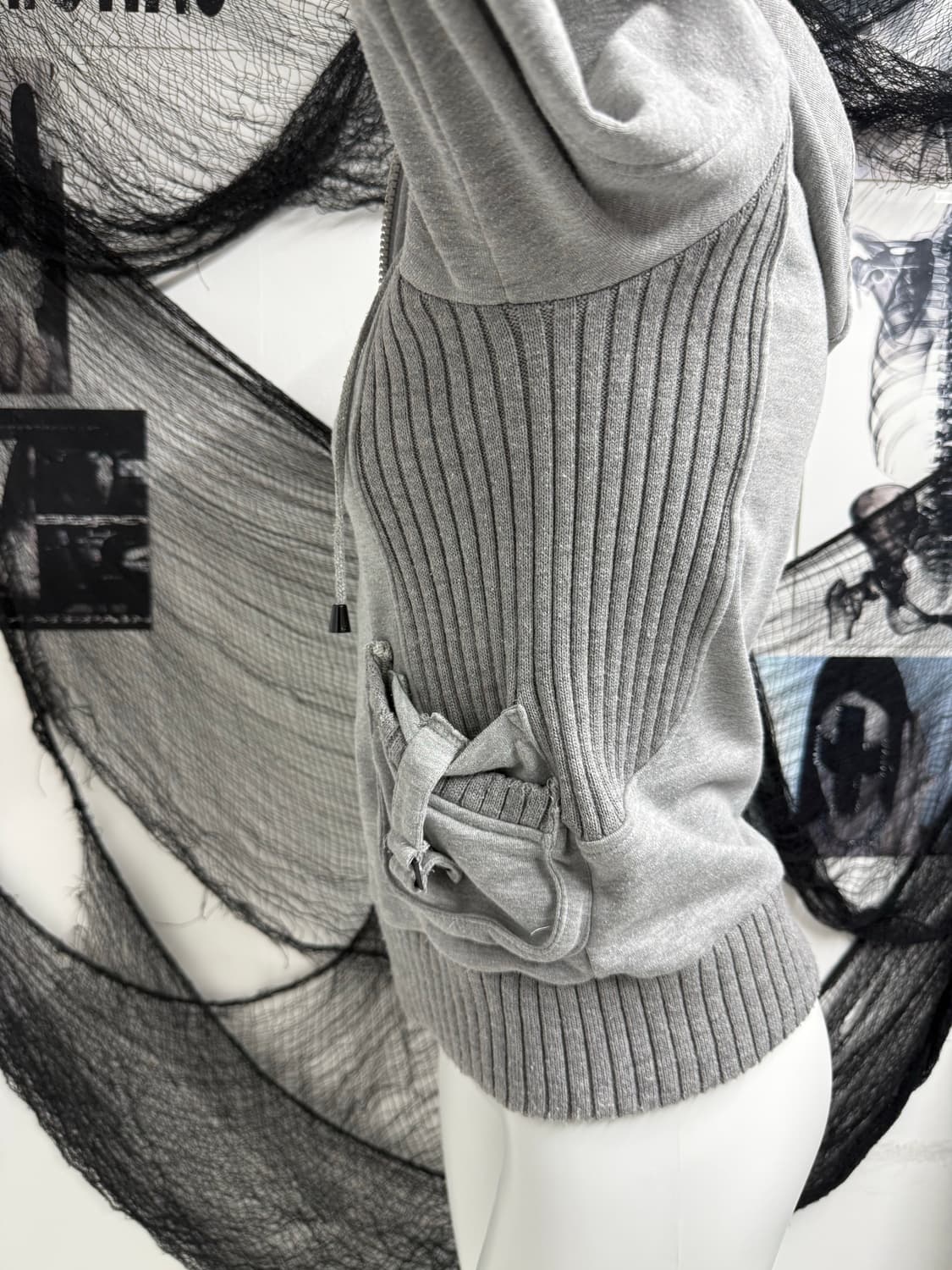00s pinterest mood double collar hood 상품이미지9