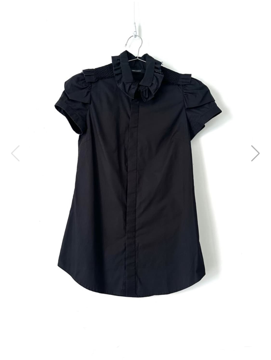 DSQUARED2 frill puff half blouse / black 상품이미지3