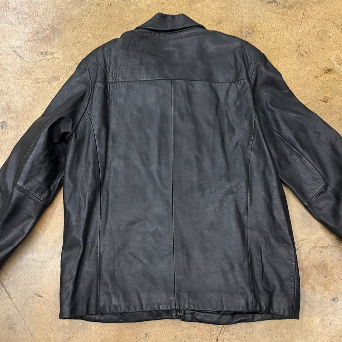 [정품/100] m.z 엠지 블랙 가죽 자켓 b19 상품이미지4
