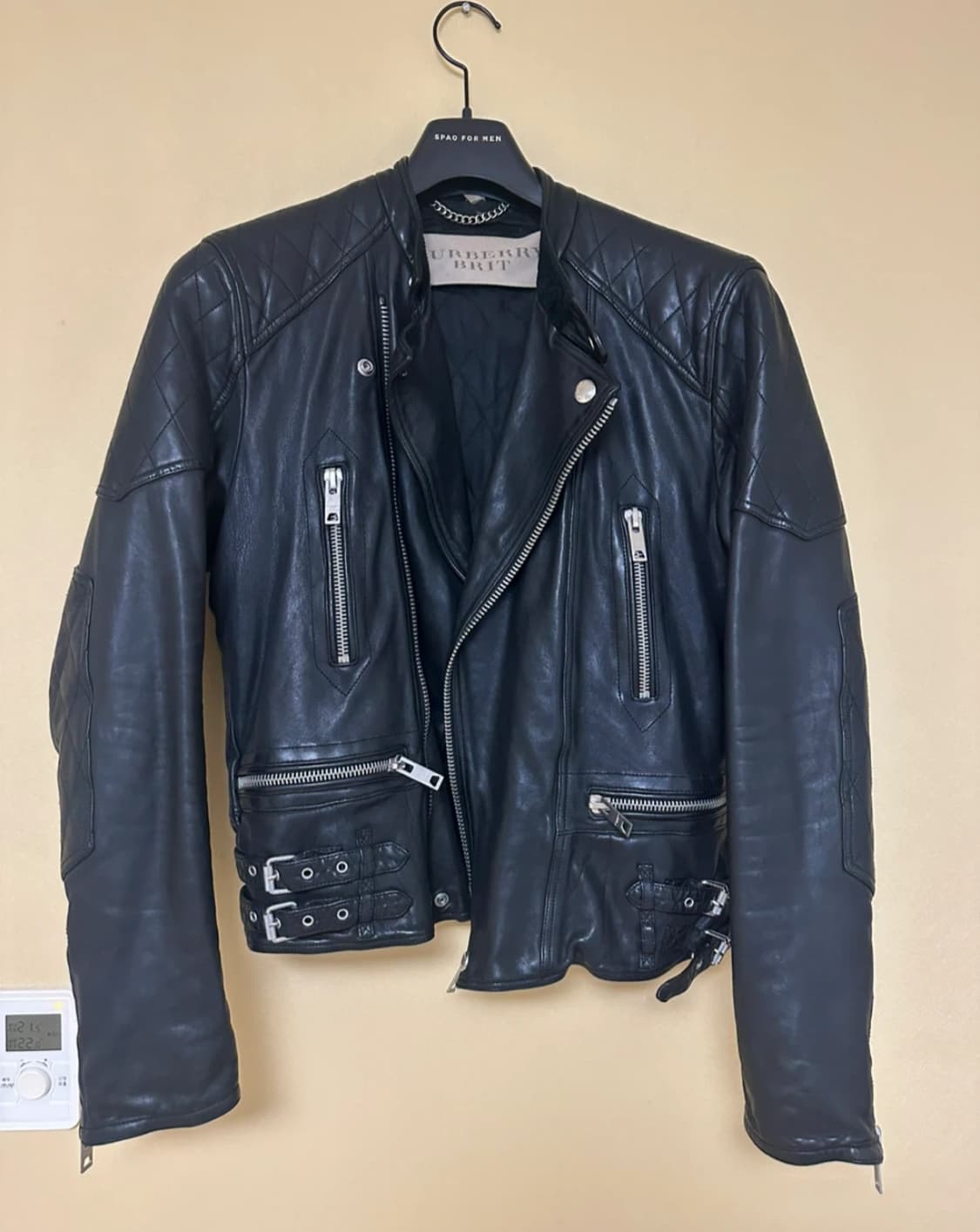 버버리 브릿 레더 라이더자켓 M 상품이미지1