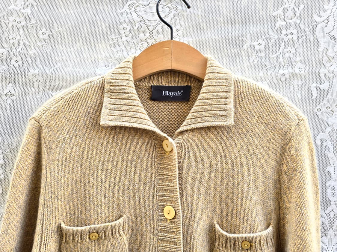 캐시미어 100% 니트 버튼 자켓 상품이미지2