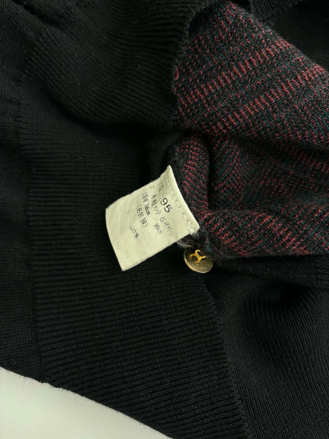 [95] 입생로랑 아가일 멀티 체크 울 니트 스웨터 상품이미지6