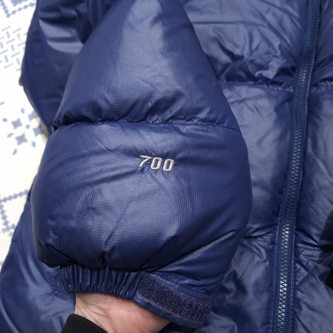 노스페이스 700 네이비 블랙 눕시 거위털 구스다운 패딩 점퍼 L 상품이미지5