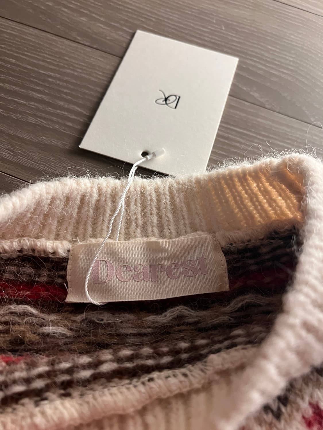 새상품 메이비베이비 디어리스트 크리스마스 테디 곰아지 니트 스웨터 상품이미지4