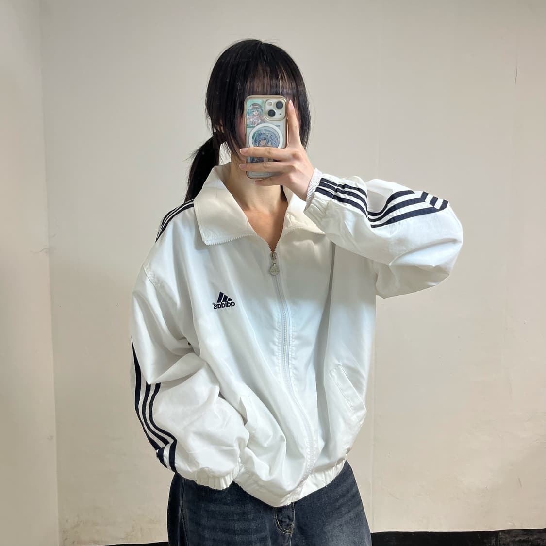 Adidas 00’s white windbreaker 상품이미지2