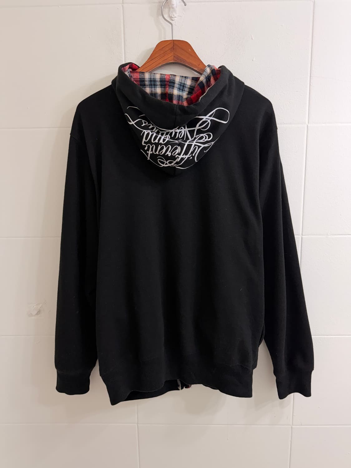 펑크 블랙 레드 자켓 후드집업 상의 세트 상품이미지9