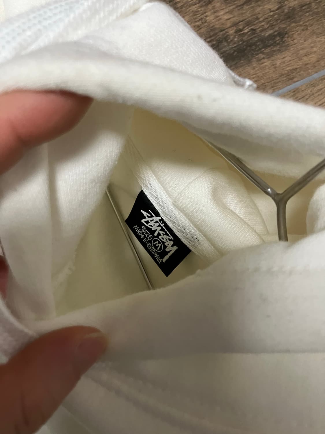 스투시 후드티 화이트/흰색 상품이미지3