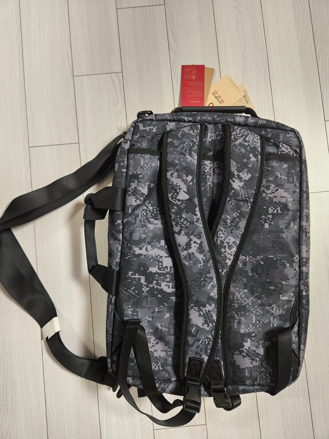 택 새상품)샘소나이트 레드 3웨이 백팩 크로스백 서류 노트북백 

 노트 상품이미지5