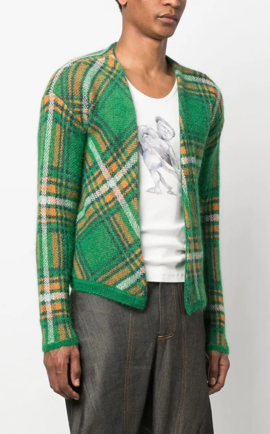 ERL 체크패턴 가디건 L사이즈 23ss 상품이미지3