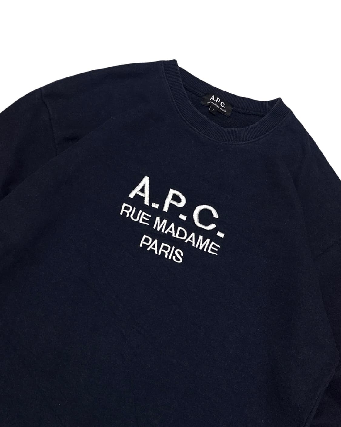 A.P.C 아페쎄 네이비 맨투맨 상품이미지3