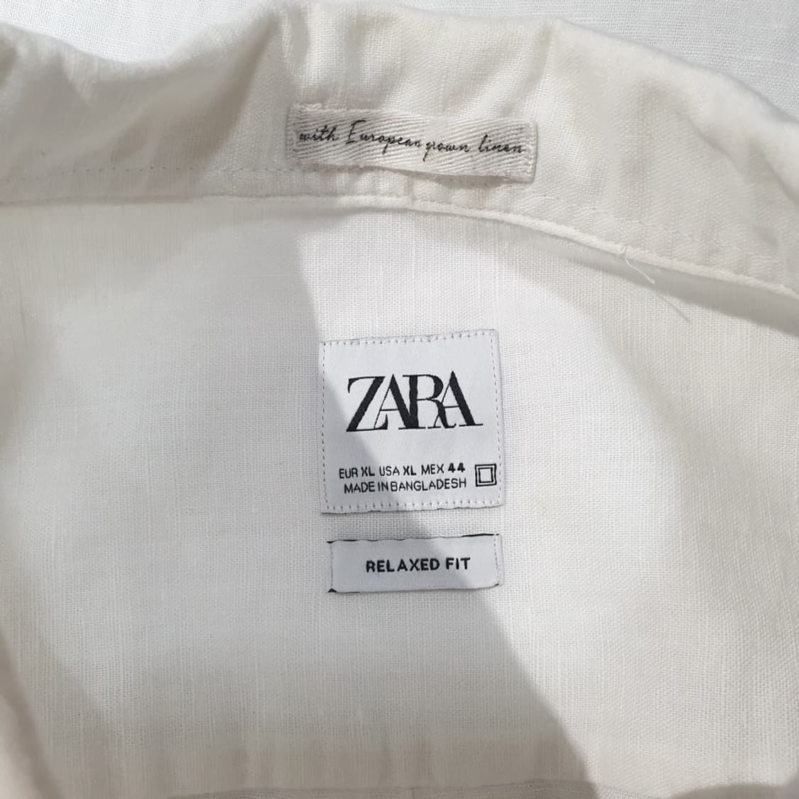자라(ZARA)남성 린넨혼방 셔츠 XL 상품이미지4