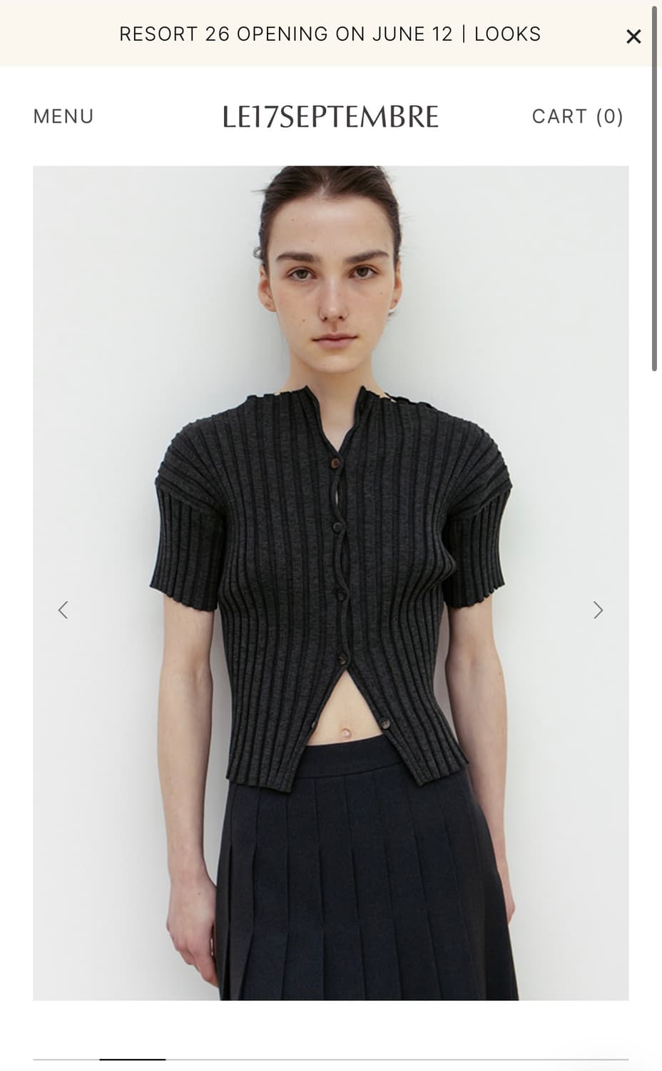 르917 /  MILLIE KNIT SHORT CARDIGAN (새제품) 상품이미지1