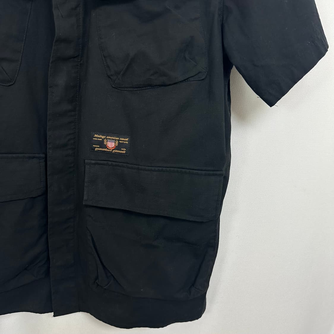  모노플로우 남자 셔츠 반팔자켓 티셔츠 검정 M 상품이미지5