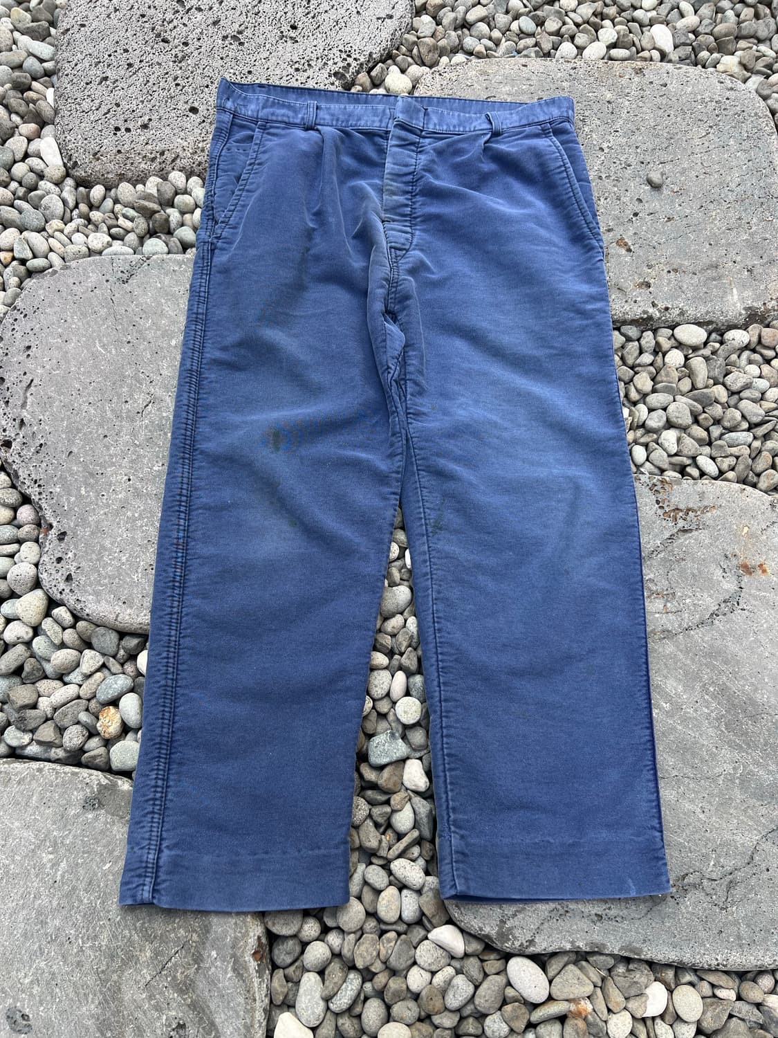 (36인치)OLD VINTAGE FADED BLUE 몰스킨워크팬츠 상품이미지1