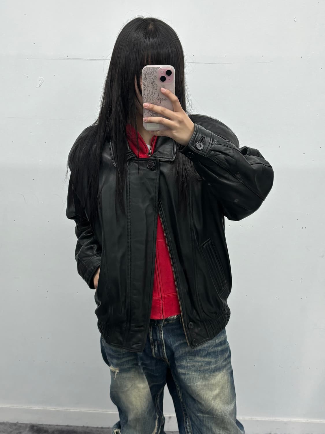 90s 램스킨 봄버 상품이미지2