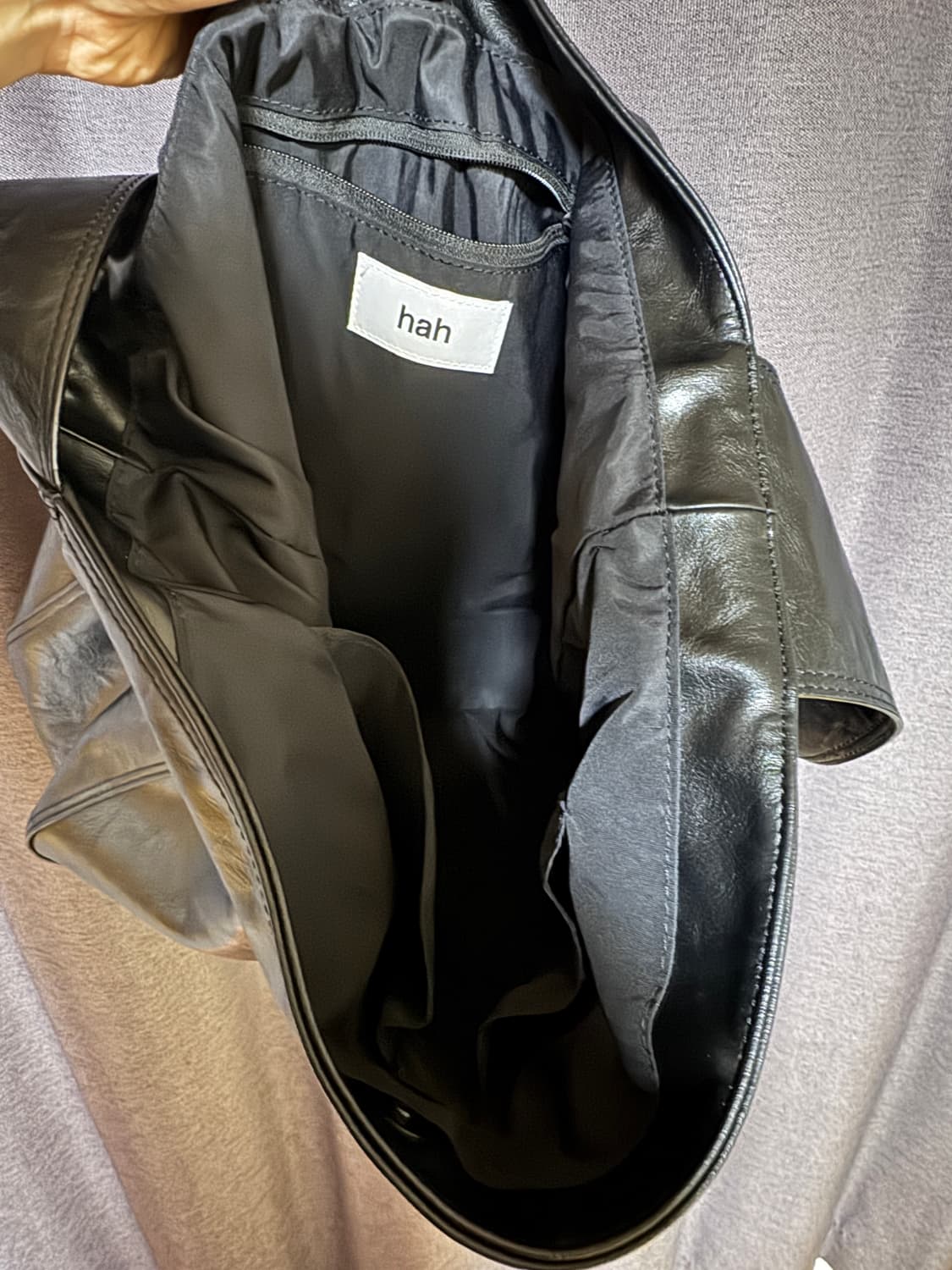 하 아카이브 Hh 벨티드 백 2way 블랙 상품이미지6