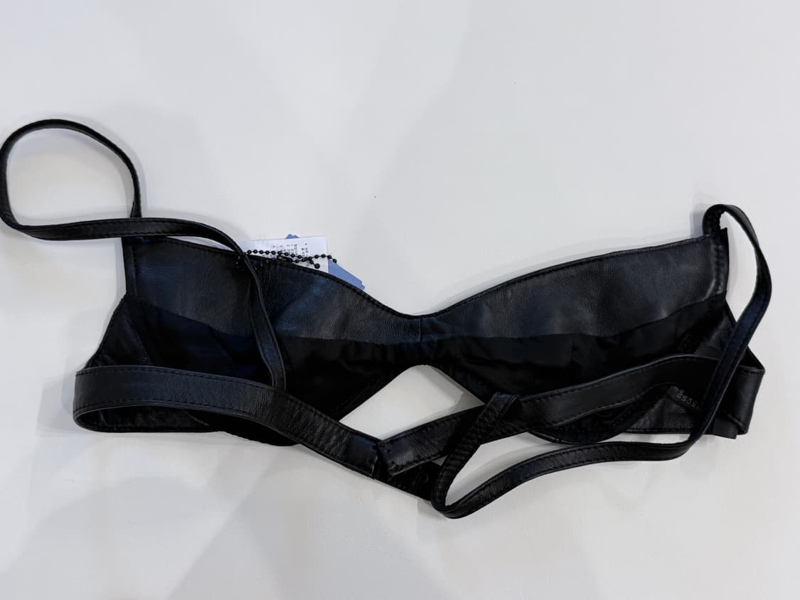 Mugler X H&M collaboration 레더 브라 36 상품이미지4