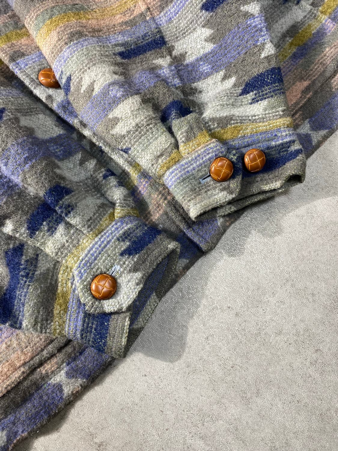 [M] Honey Snow 재팬 나바호 패턴 울 자켓 상품이미지4