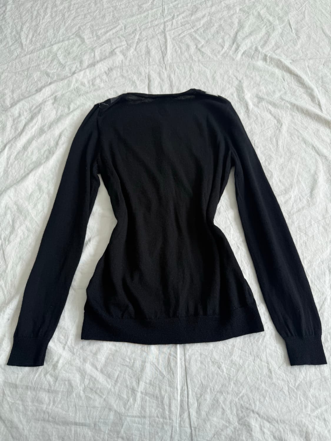 긱시크 러블리 아가일 메리나 울 가디건 상품이미지5