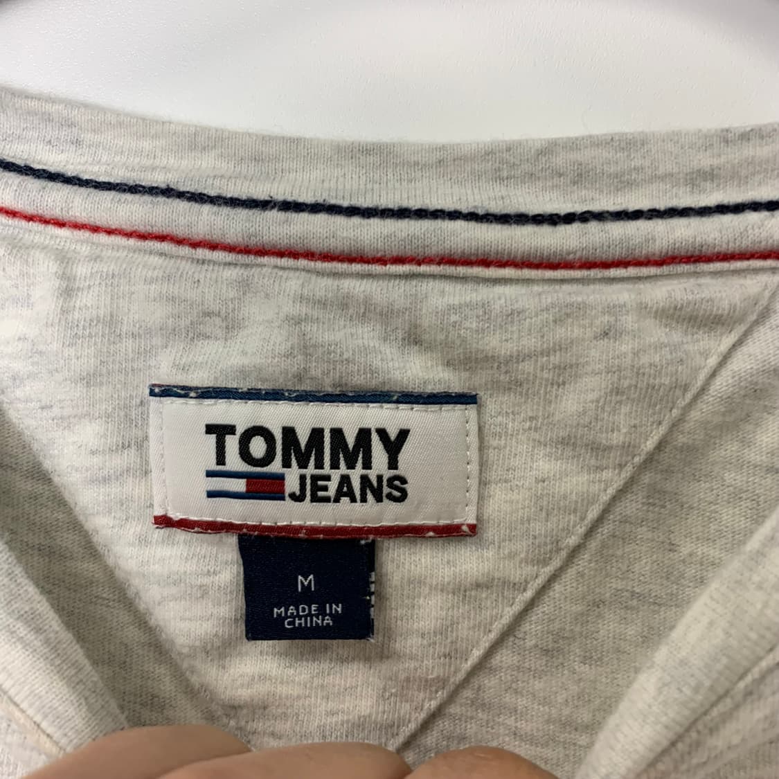 타미힐피거 센터로고 멜란지그레이 롱 슬리브 상품이미지5