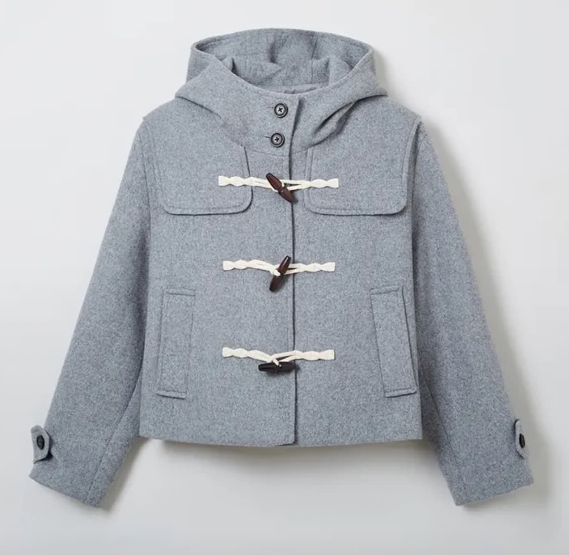 스파오 더플코트 그레이 떡볶이 코트 s 상품이미지3